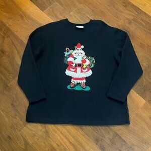 Westbound Christmas Holiday Santa women's sweatshirt size medium